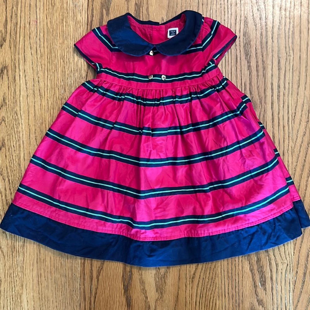 Janie and Jack striped dress with diaper cover